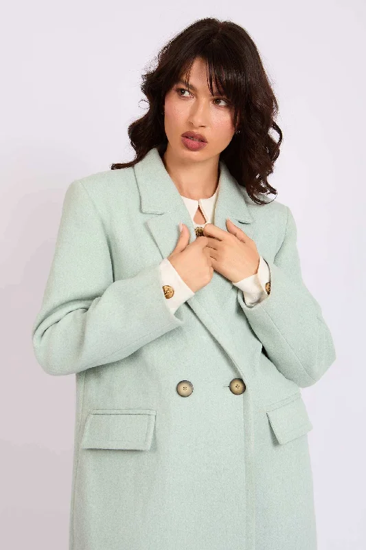 Women Oversized Coat - Green Off-the-Shoulder Jacket Double-Breasted Coat Single-Breasted Coat Women Oversized Coat - Green Off-the-Shoulder Jacket Double-Breasted Coat Single-Breasted Coat