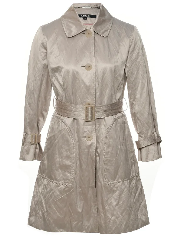 DKNY Trench Coat - S Trapeze Tunic Caftan