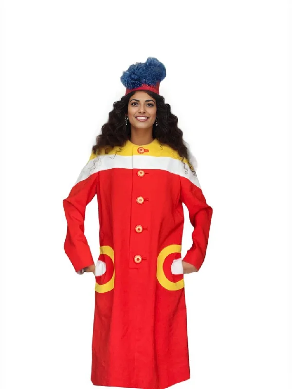 David Hayes Orange Color Block Dress Coat A-Line Ball Gown Mermaid