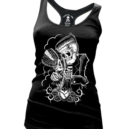 Monster Love Women's Racer Back Tank Top lounge tank top