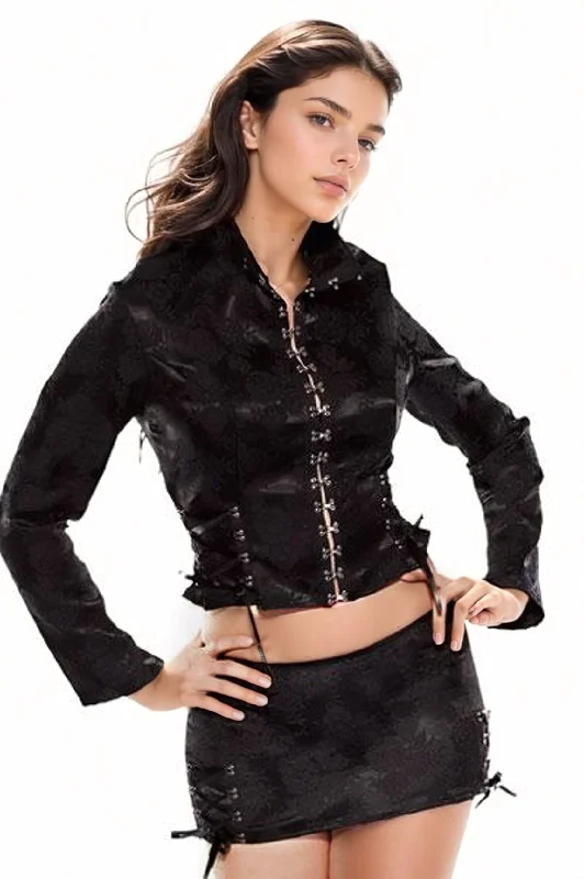 Brocade Jacket Mesh Jacket Canvas Jacket Denim Jacket