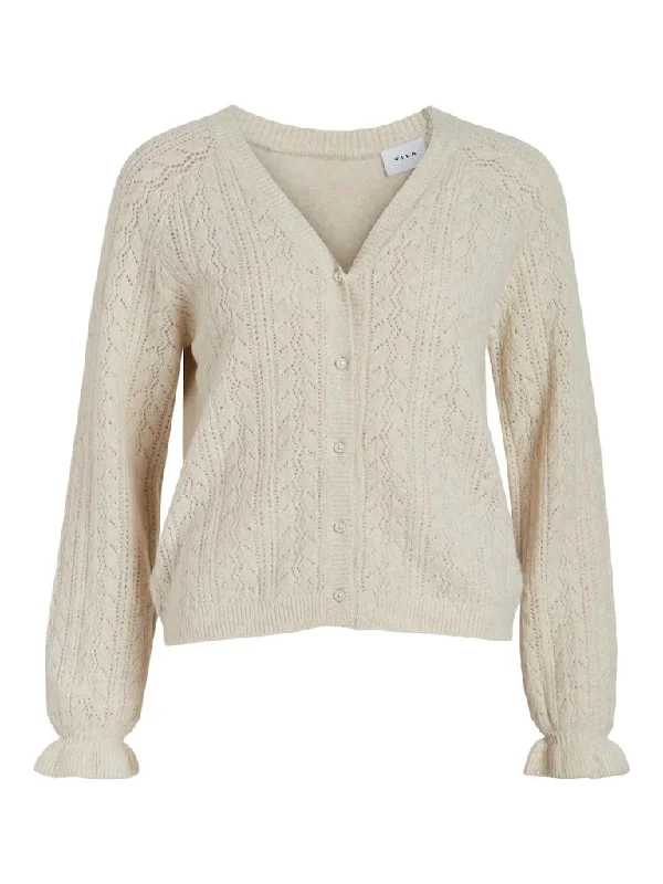 Vila Polani - Cardigan Chenille Fabric Brocade Fabric Lace Fabric
