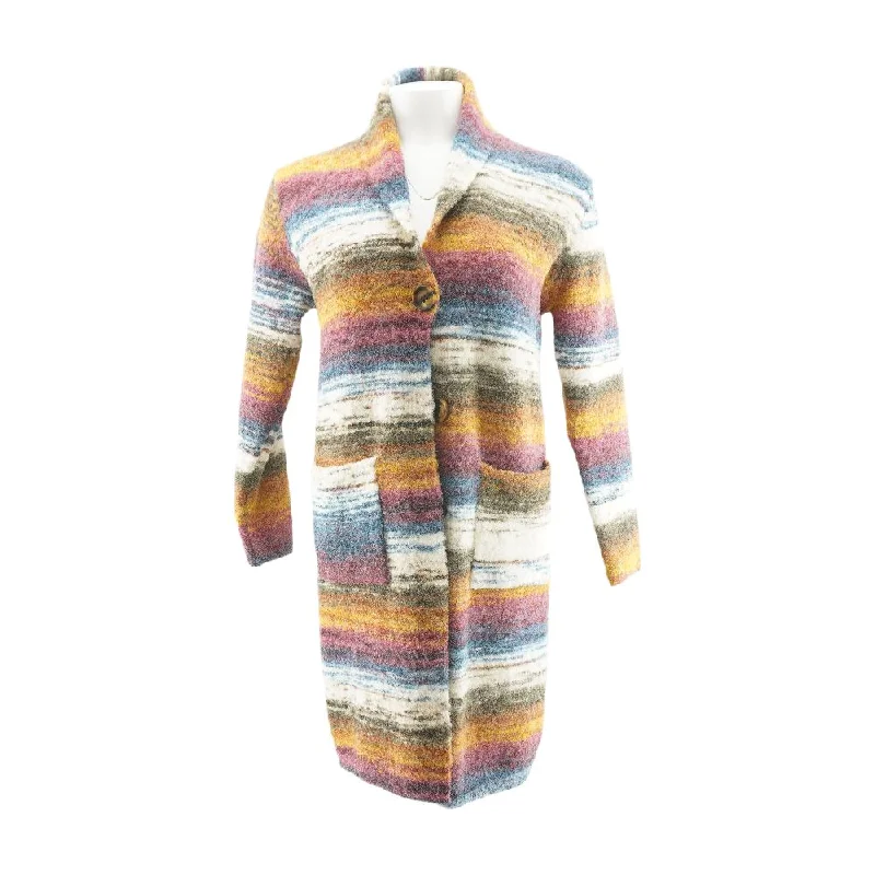 Multi Color Block Cardigan Sweater Hooded Cardigan Collared Cardigan Shawl Collar