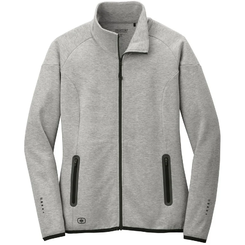 OGIO Endurance Women's Aluminum Grey Origin Jacket Front Pockets Side Pockets Patch Pockets OGIO Endurance Women's Aluminum Grey Origin Jacket Front Pockets Side Pockets Patch Pockets