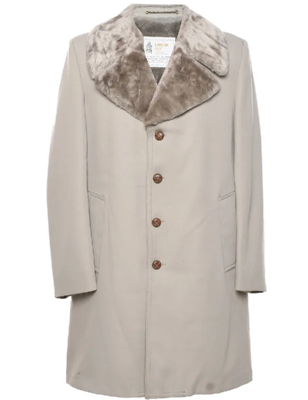 London Fog Coat - XL Buttoned Zippered Snapped