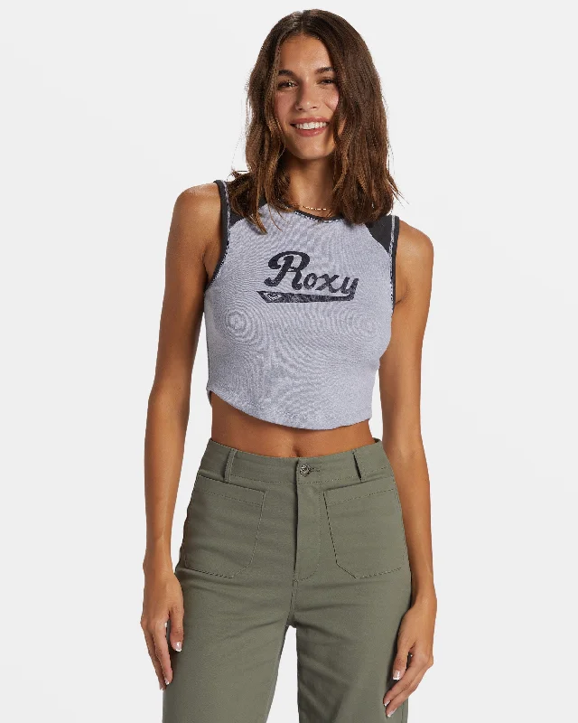 Roxy Script Tank Top - Phantom boho tank top