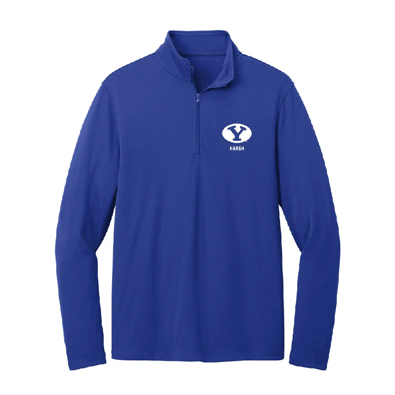 BYU - NCAA Women's Gymnastics : Jadyn Harsh - Lightweight Quarter Zip Jacket Faux Fur Jacket Real Fur Jacket Shearling Jacket BYU - NCAA Women's Gymnastics : Jadyn Harsh - Lightweight Quarter Zip Jacket Faux Fur Jacket Real Fur Jacket Shearling Jacket