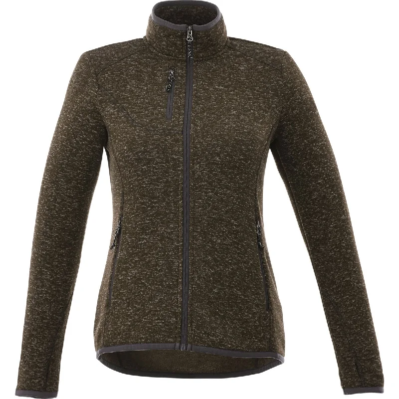 Elevate Women's Loden Heather Tremblant Knit Jacket Satin Fabric Silk Fabric Chiffon Fabric Elevate Women's Loden Heather Tremblant Knit Jacket Satin Fabric Silk Fabric Chiffon Fabric