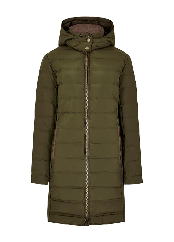 Ballybrophy Quilted Jacket - Olive Bomber Jacket Anorak Windbreaker