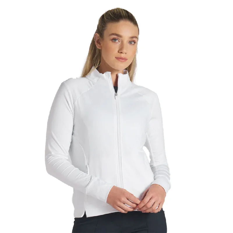 Puma Golf Cloudspun Heather Mens Full Zip Golf Jacket Denim Fabric Leather Fabric Suede Fabric Puma Golf Cloudspun Heather Mens Full Zip Golf Jacket Denim Fabric Leather Fabric Suede Fabric