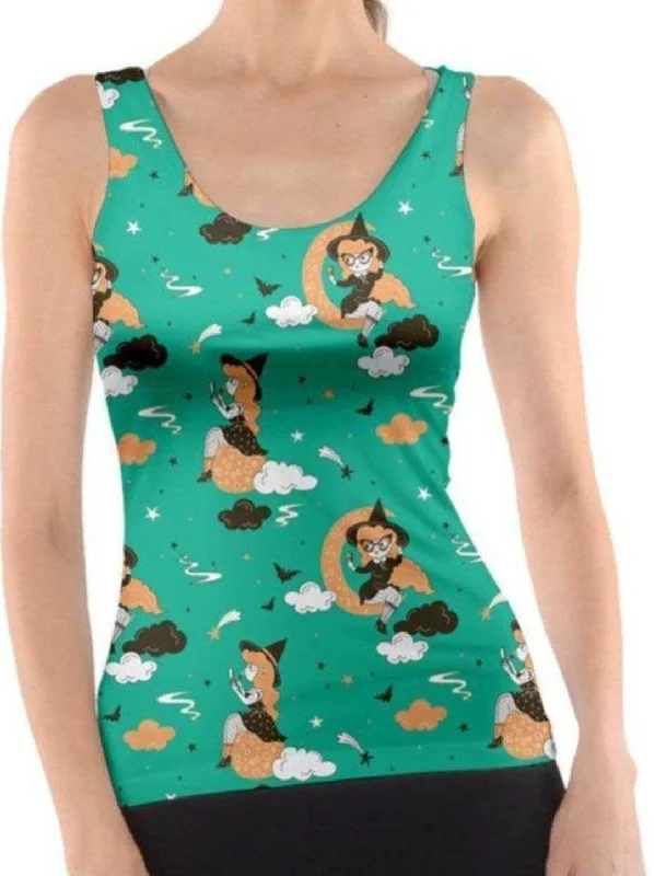 PINUP WITCH GREEN Tank Top fitness tank top