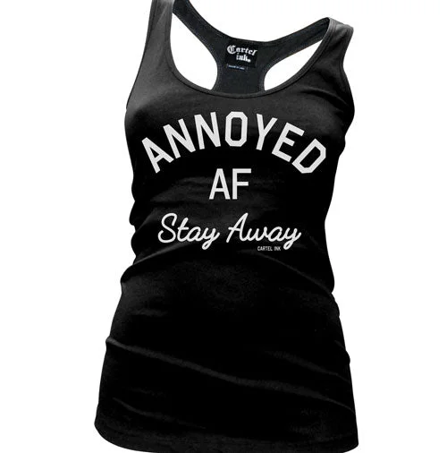 Annoyed AF Women's Racer Back Tank Top lace tank top