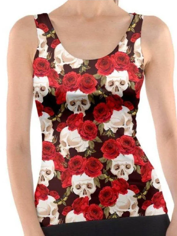SKULLS AND ROSES Tank Top essential tank top
