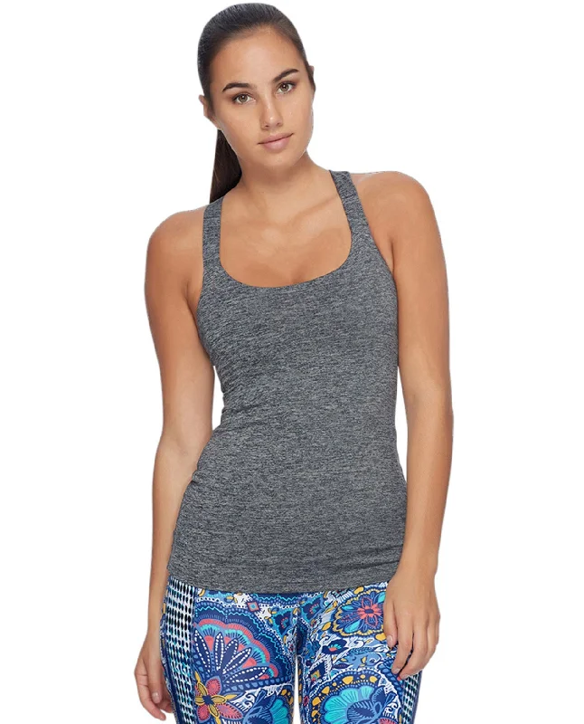 Body Glove Sport Heather Grey Borasco Cross Back Tank Top layering tank top