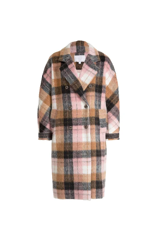 Trelise Cooper Crazy Grail Coat - Lilac Check Arriving 7th Feb Square Neck One-Shoulder Off-the-Shoulder Trelise Cooper Crazy Grail Coat - Lilac Check Arriving 7th Feb Square Neck One-Shoulder Off-the-Shoulder