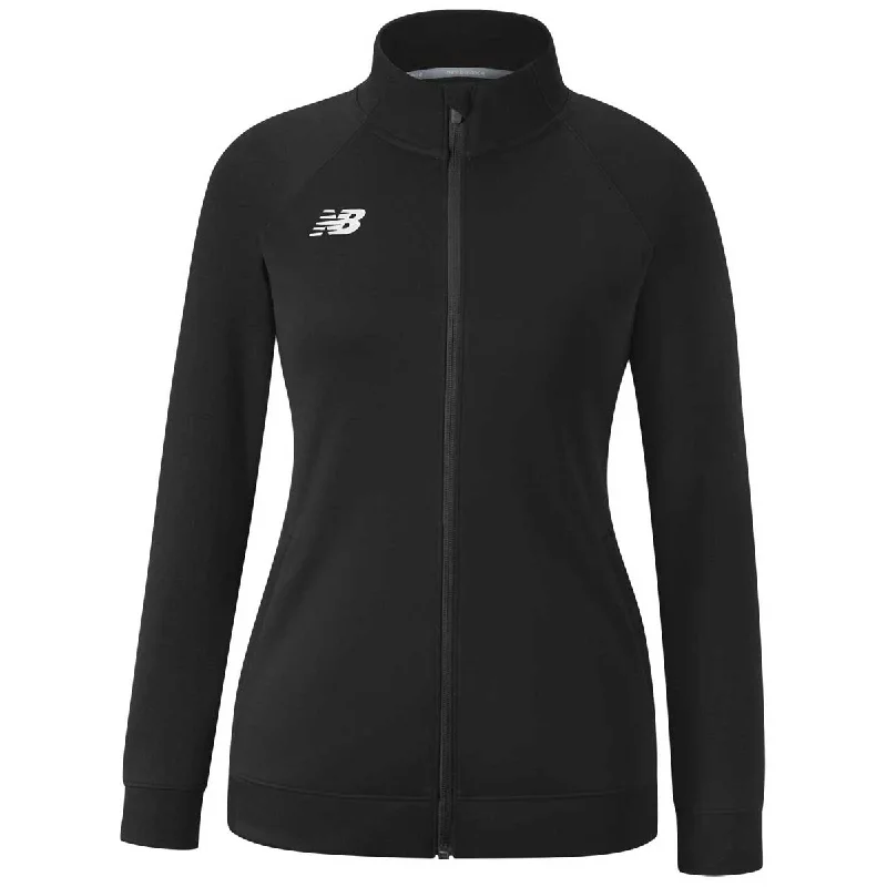 New Balance Women's Team Black Knit Training Jacket Corduroy Jacket Velvet Jacket Brocade Jacket New Balance Women's Team Black Knit Training Jacket Corduroy Jacket Velvet Jacket Brocade Jacket