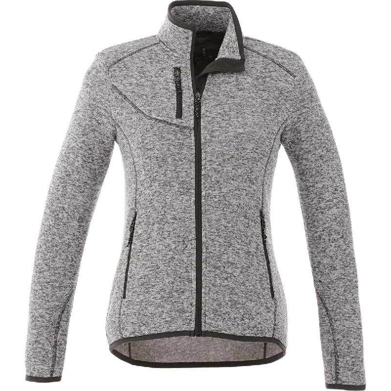 Elevate Women's Light Heather Grey Tremblant Knit Jacket Striped Jacket Polka Dot Jacket Floral Jacket Elevate Women's Light Heather Grey Tremblant Knit Jacket Striped Jacket Polka Dot Jacket Floral Jacket