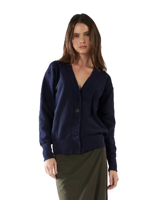 Carly Boyfriend Cardigan Embroidered Appliqued Beaded
