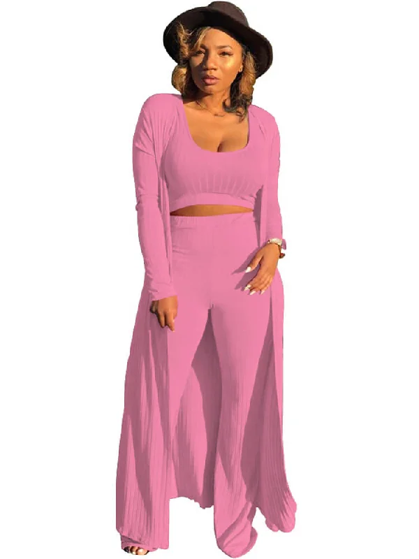 Three Pieces Set Crop Top+Long Kimono Cardigan+Pants Asymmetrical,ymmetric Pencil Cardigan Three Pieces Set Crop Top+Long Kimono Cardigan+Pants Asymmetrical,ymmetric Pencil Cardigan