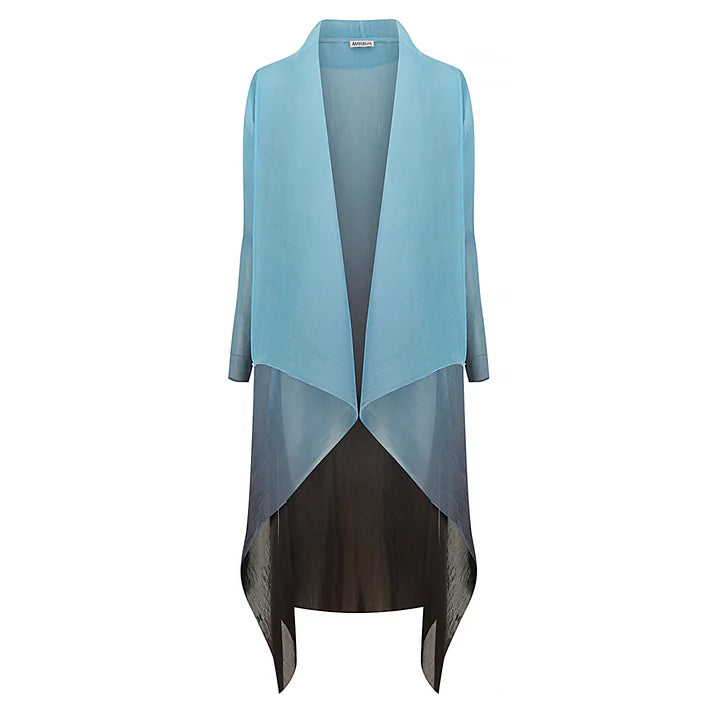 Alquema Blue Topaz Estrella Dress & Collare Coat Boat Neck Jacket Square Neck Jacket One-Shoulder Jacket
