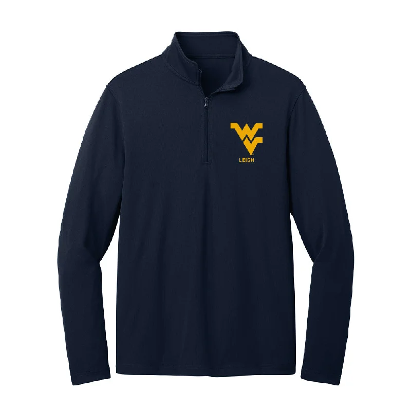 West Virginia - NCAA Women's Gymnastics : Anna Leigh - Lightweight Quarter Zip Jacket Satin Jacket Silk Jacket Chiffon Jacket West Virginia - NCAA Women's Gymnastics : Anna Leigh - Lightweight Quarter Zip Jacket Satin Jacket Silk Jacket Chiffon Jacket
