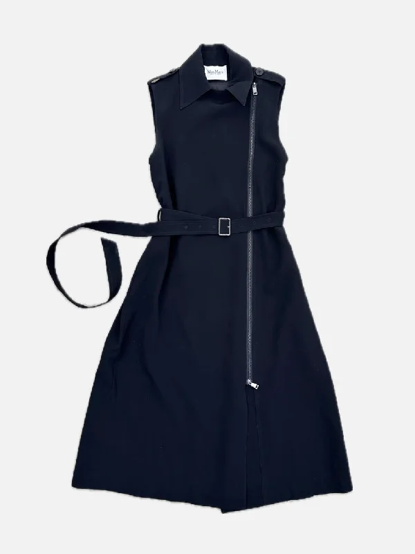 Max Mara Belted Trench Coat Dress* Boat Neck Jacket Square Neck Jacket One-Shoulder Jacket