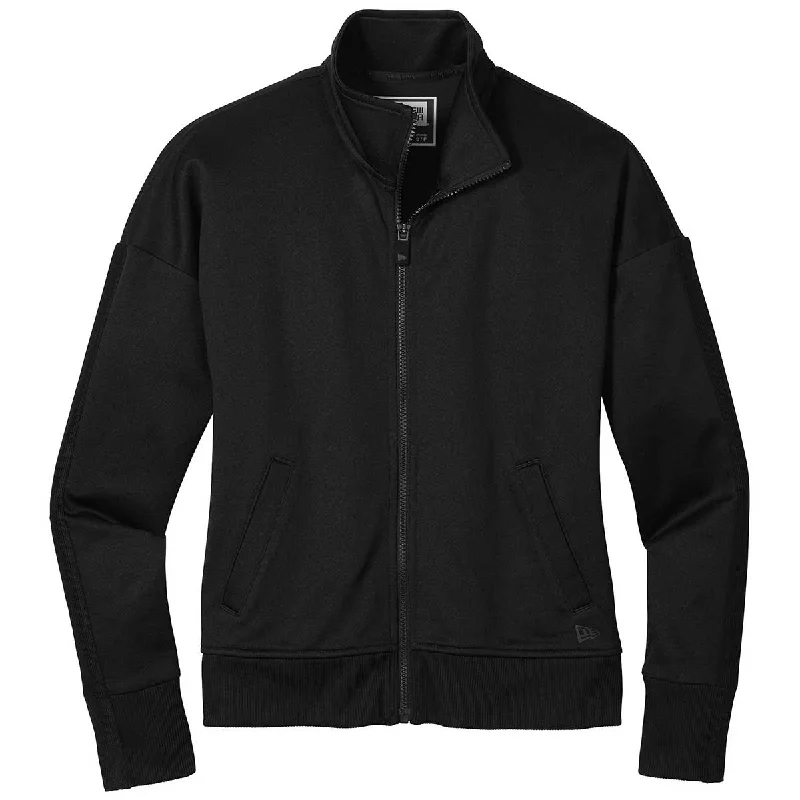 New Era Women's Black/Black Track Jacket Plaid Jacket Tartan Jacket Houndstooth Jacket New Era Women's Black/Black Track Jacket Plaid Jacket Tartan Jacket Houndstooth Jacket