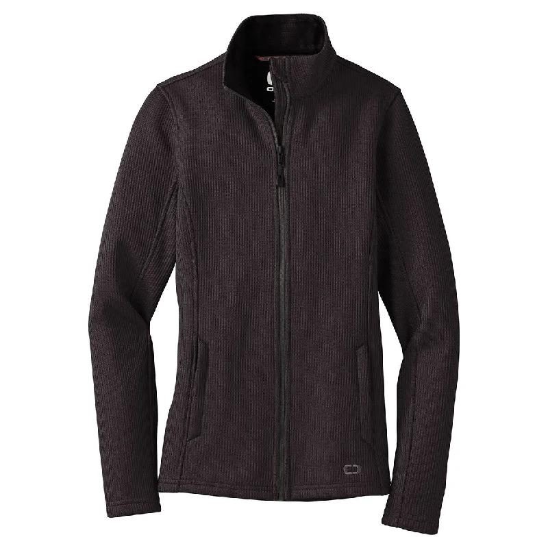 OGIO Women's Blacktop Grit Fleece Jacket V-Neck Jacket Boat Neck Jacket Square Neck Jacket OGIO Women's Blacktop Grit Fleece Jacket V-Neck Jacket Boat Neck Jacket Square Neck Jacket