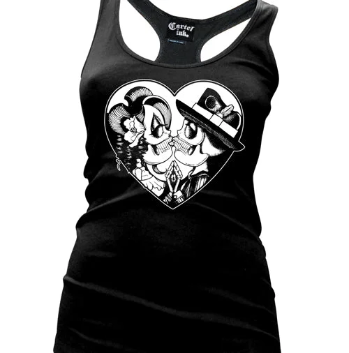Partners in Crime Women's Racer Back Tank Top cold shoulder tank