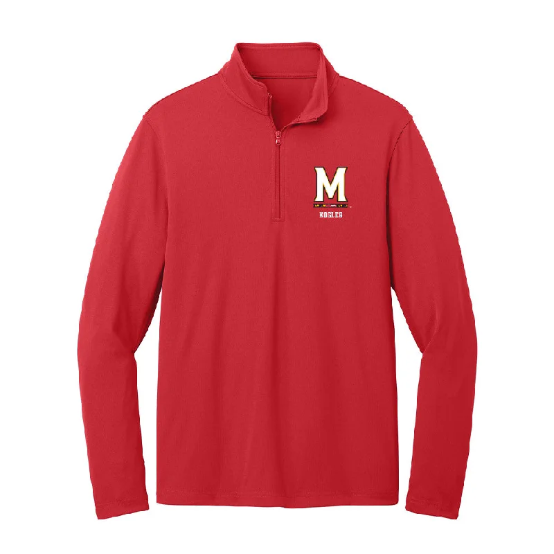 Maryland - NCAA Women's Gymnastics : Josephine Kogler - Lightweight Quarter Zip Jacket Striped Jacket Polka Dot Jacket Floral Jacket Maryland - NCAA Women's Gymnastics : Josephine Kogler - Lightweight Quarter Zip Jacket Striped Jacket Polka Dot Jacket Floral Jacket