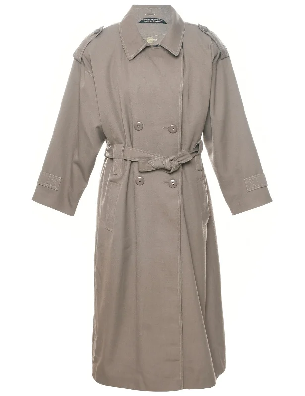 Double Breasted Trench Coat - XL Cardigan Sweater Pullover