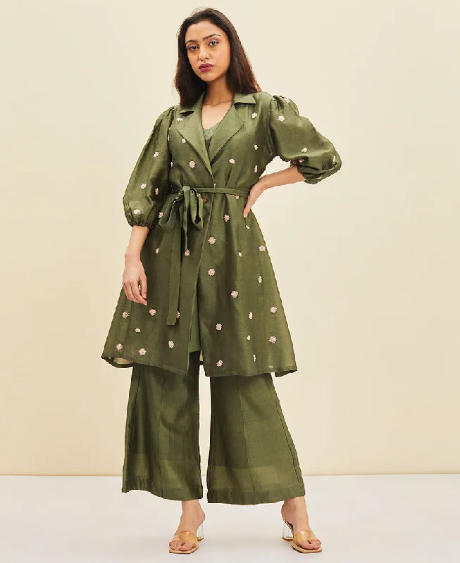 Aria Coat Dress Cuffed Rolled Raglan