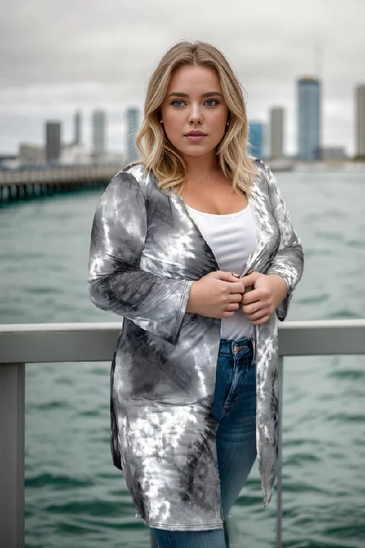 Stormy Skies Kimono Cardigan Faux Fur Fabric Real Fur Fabric Shearling Fabric