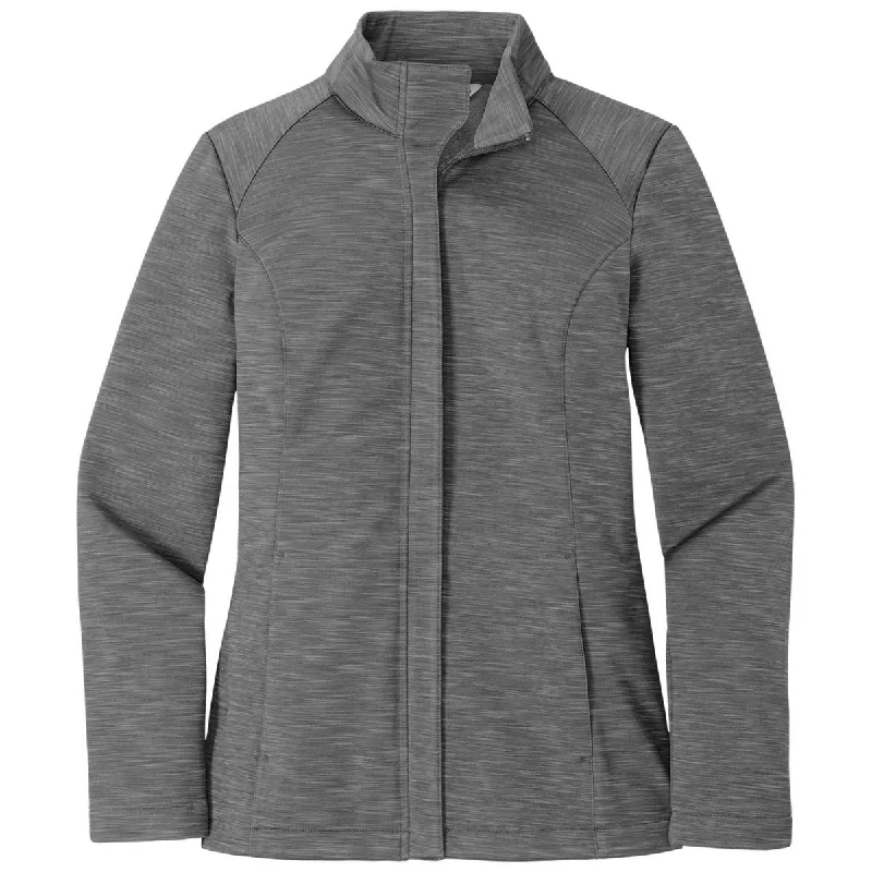 Port Authority Women's Graphite Heather Stream Soft Shell Jacket Elasticated Jacket Padded Jacket Insulated Jacket Port Authority Women's Graphite Heather Stream Soft Shell Jacket Elasticated Jacket Padded Jacket Insulated Jacket