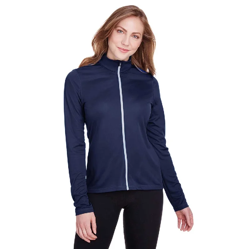 Puma Golf Women's Peacoat Icon Full-Zip Jacket Fleece Jacket Down Jacket Parka