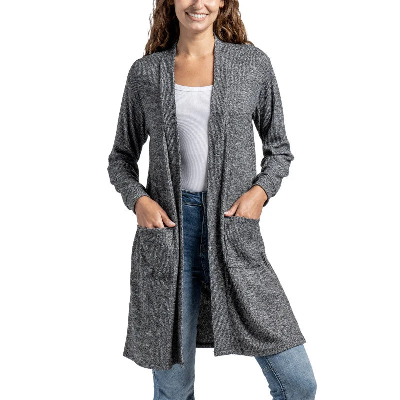 Hello Mello Cuddleblend Cardigan  - Black Bright Pastel Dark