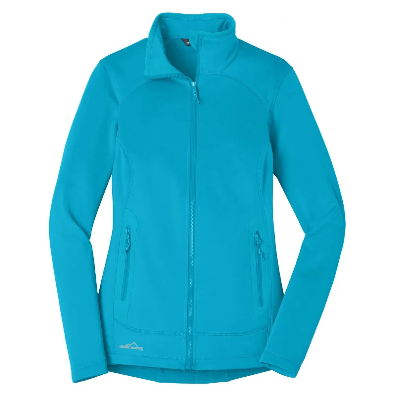Eddie Bauer Women's Denali Blue Highpoint Fleece Jacket Welt Pockets Slit Pockets Flap Pockets Eddie Bauer Women's Denali Blue Highpoint Fleece Jacket Welt Pockets Slit Pockets Flap Pockets