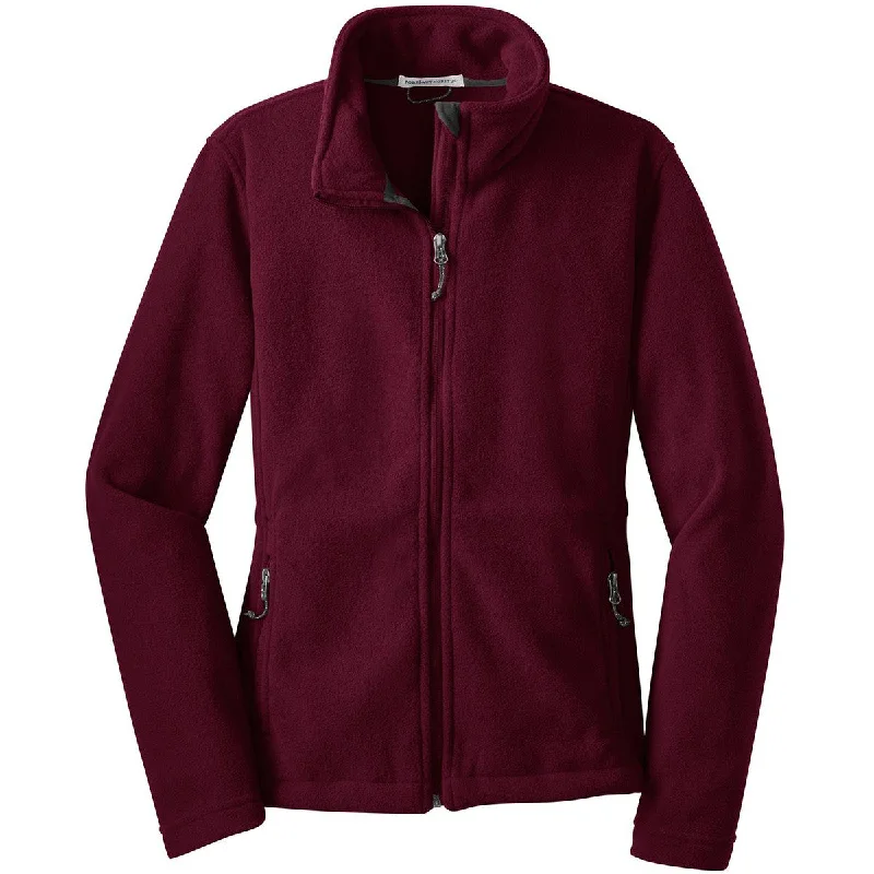 Port Authority Women's Maroon Value Fleece Jacket Print Jacket Jacquard Jacket Patchwork Jacket Port Authority Women's Maroon Value Fleece Jacket Print Jacket Jacquard Jacket Patchwork Jacket