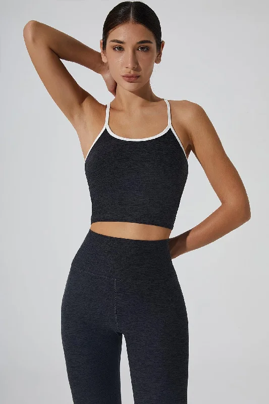 Serif Tank - Graphite bright tank top