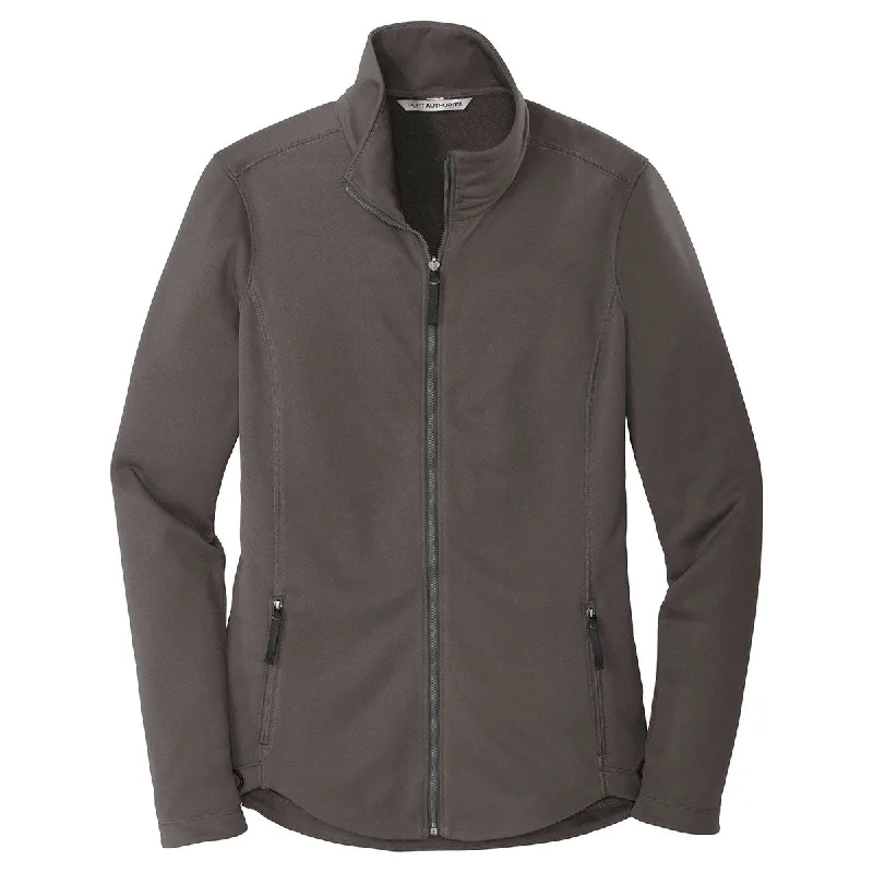 Port Authority Women's Graphite Collective Smooth Fleece Jacket Embroidered Jacket Appliqued Jacket Beaded Jacket Port Authority Women's Graphite Collective Smooth Fleece Jacket Embroidered Jacket Appliqued Jacket Beaded Jacket