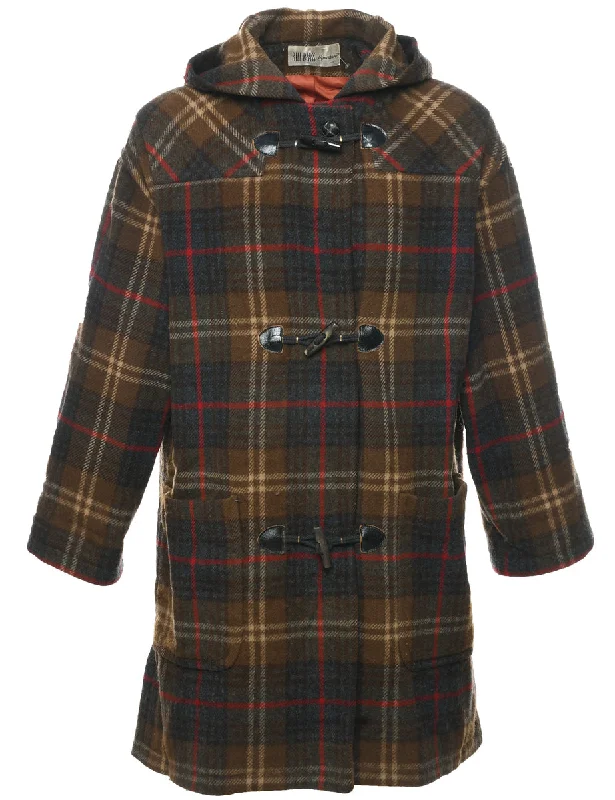Bill Blass Duffle Coat - L Tailored Straight A-Line