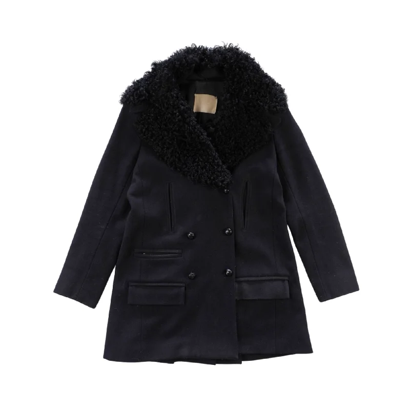 A.L.C Wool Coat - Women's 6 Stole Shawl Scarf