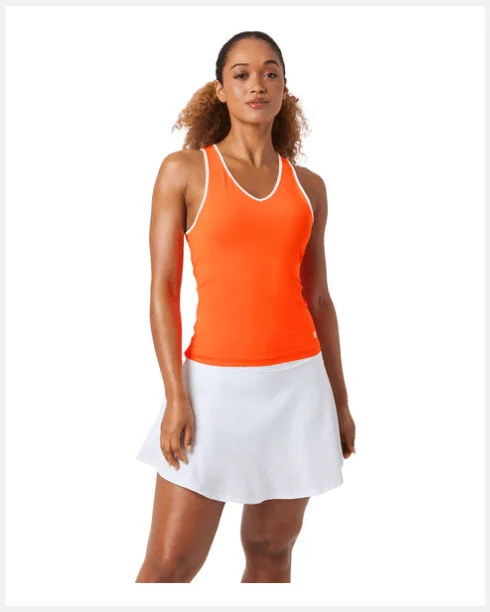 Björn Borg Ace V Neck Tank Top Orange silver tank top