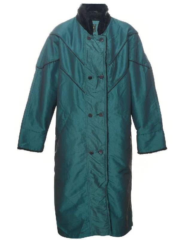 Double Breasted Trench Coat - L Kimono Robe Cloak
