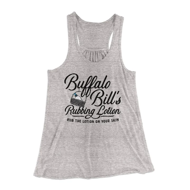 Buffalo Bill's Rubbing Lotion Women's Flowey Tank Top glitter tank top