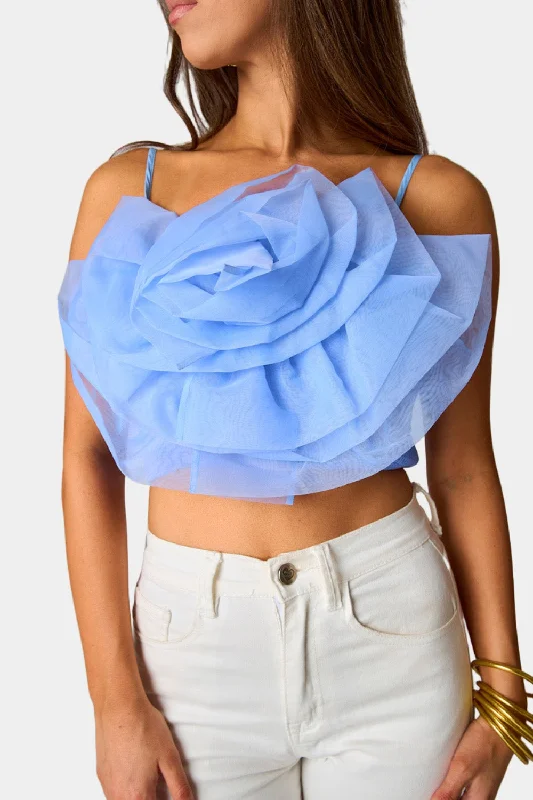 Petal Flower Applique Tank Top - Riviera relaxed fit tank