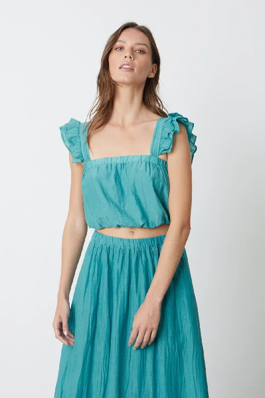 GRACEN CROPPED TANK TOP off shoulder tank