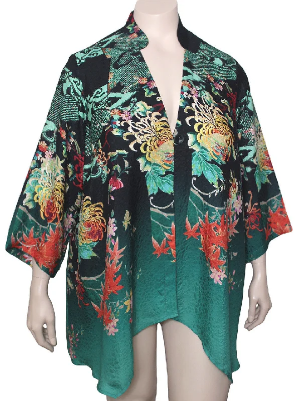 Dressori Silk Imperial Cardigan / Jacket Fleece Fabric Down Fabric Feather Fabric