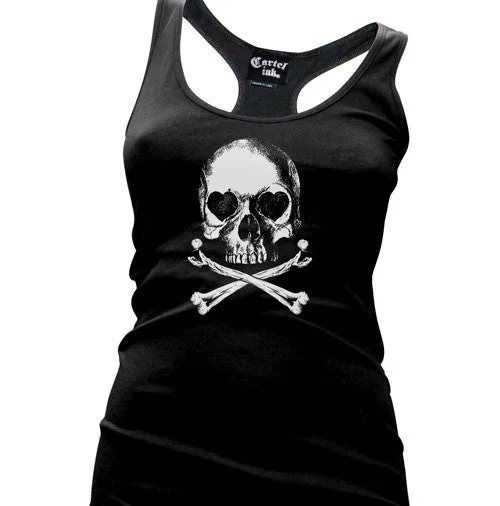 Lovely Bones Women's Racer Back Tank Top v-neck tank top