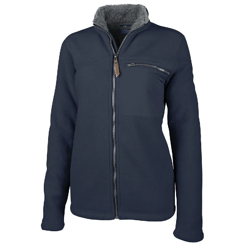 Charles River Women's Navy Jamestown Fleece Jacket Oversized Jacket Tailored Jacket Straight Jacket Charles River Women's Navy Jamestown Fleece Jacket Oversized Jacket Tailored Jacket Straight Jacket